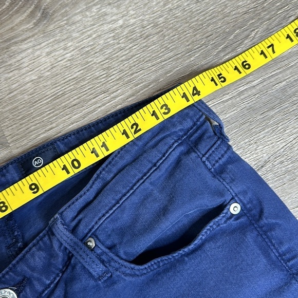 Ag Adriano Goldschmied The Stevie Ankle Slim Straight Leg Jeans Blue Sz 28R - Picture 8 of 12
